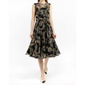 Marella Black Eolie Sleeveless Dress 10 NWT